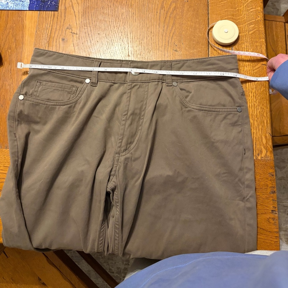 Peter Millar Brown Tailored Fit Pants - Picture 3 of 7